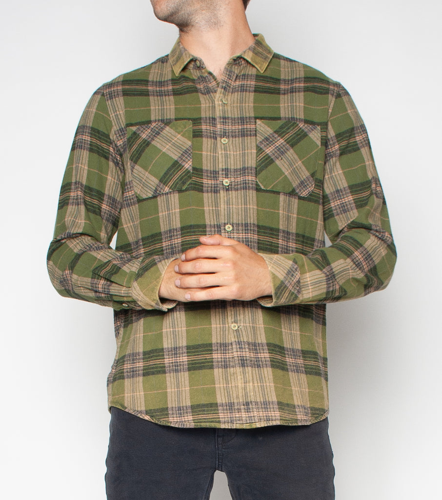 *Sample* WORK SHIRT - GREEN CHECK - M