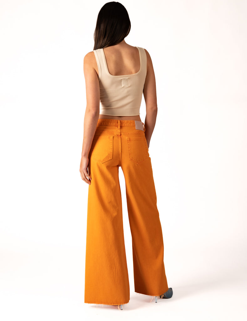 Super Sweeper Jean - Tangerine - Ziggy Denim