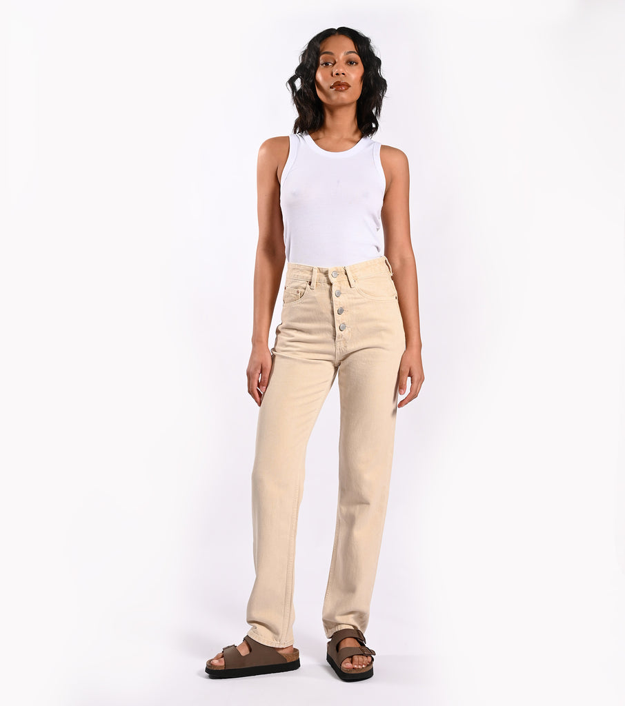 STRAIGHT UP - EXPOSED FRONT  - SANDSTONE (HEMP) - Ziggy Denim