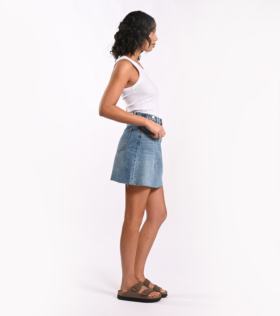 Hi & Loose Skirt - Blue Cult - Ziggy Denim