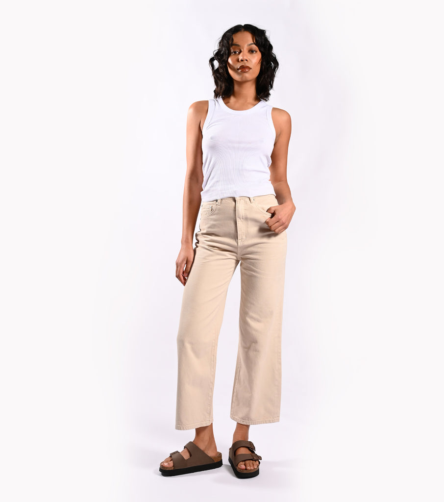 Hi Mum Wide Crop - Moonstone - Ziggy Denim