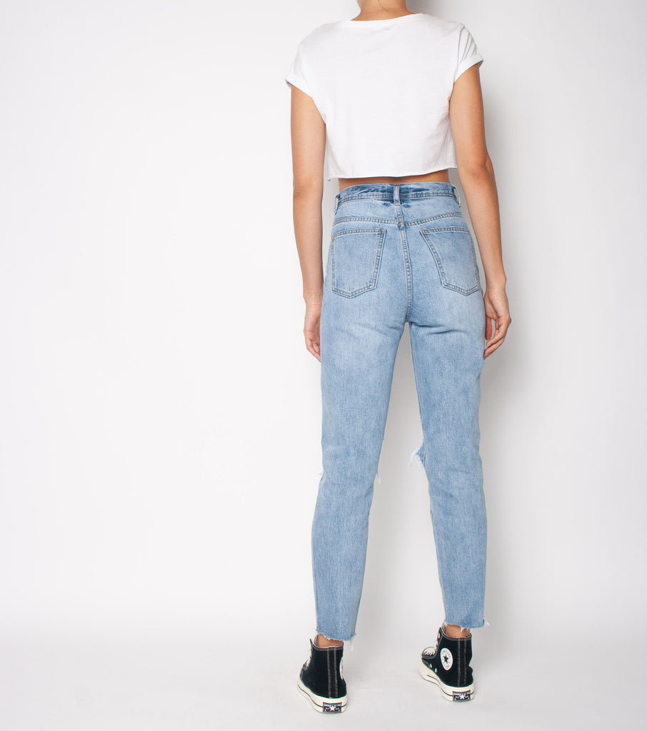 Organic Meet My Mum Jean - INDIGO RAIDER TRASH - Ziggy Denim