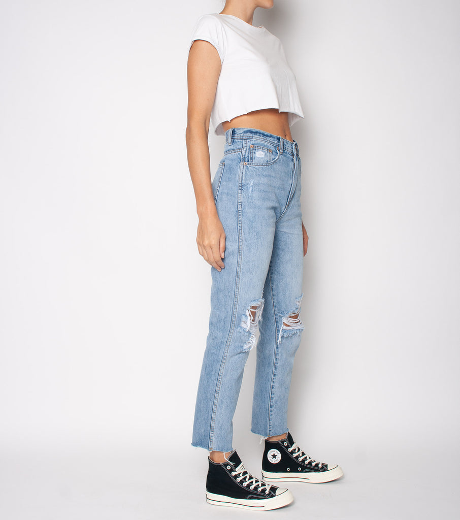 Organic Meet My Mum Jean - INDIGO RAIDER TRASH - Ziggy Denim