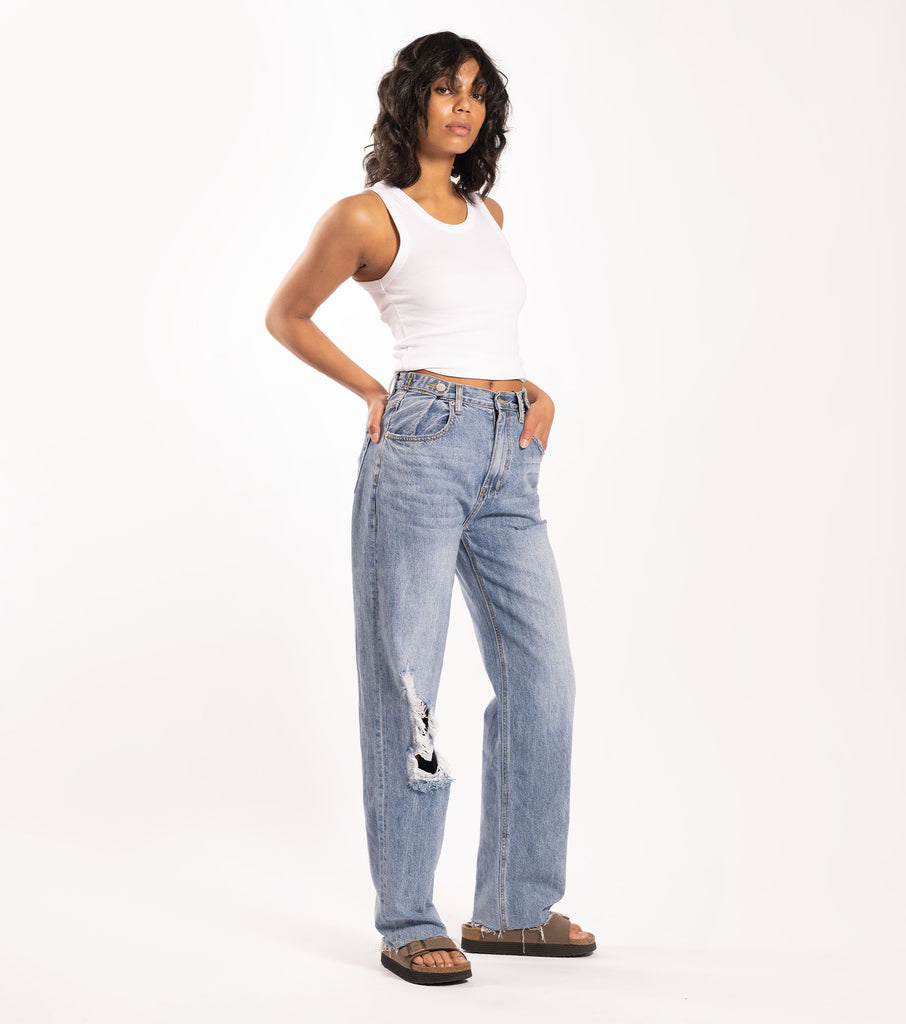 Hi & Loose Jean - Blue Realm Trash - Ziggy Denim