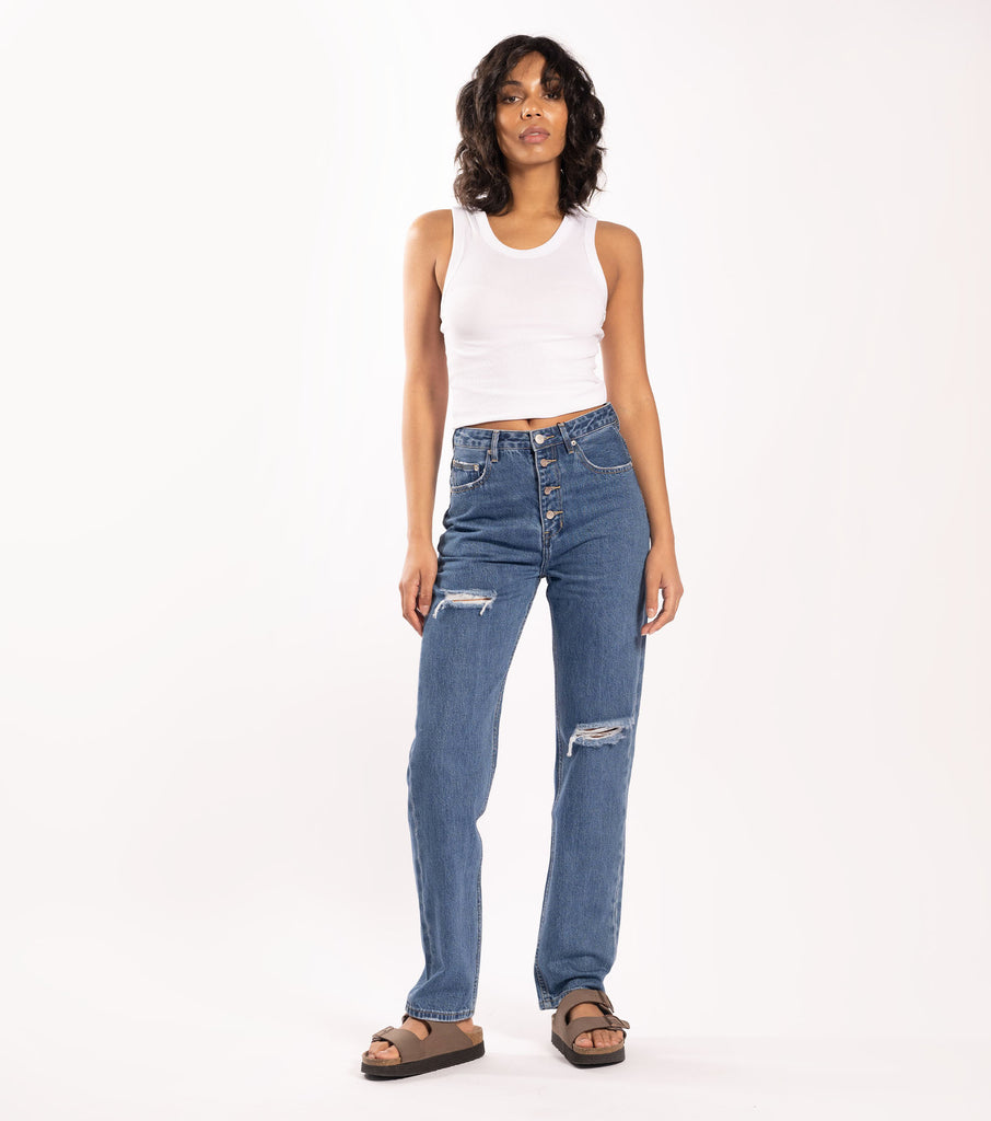 Slouchy & Loose - Prison Blue Trash - Ziggy Denim