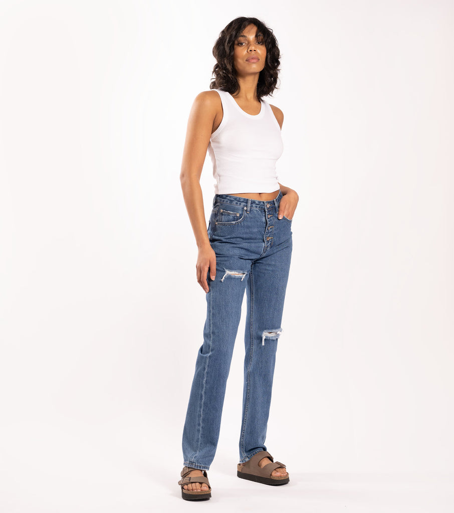 Slouchy & Loose - Prison Blue Trash - Ziggy Denim